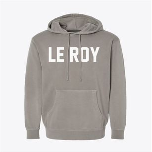 Le Roy Michigan Classic Block Pigment-Dyed Hoodie