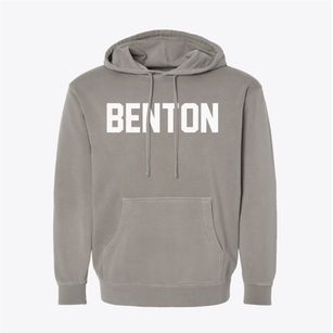 Benton Iowa Classic Block Pigment-Dyed Hoodie