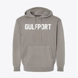Gulfport Mississippi Classic Block Pigment-Dyed Hoodie
