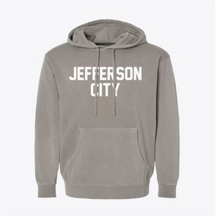 Jefferson City Tennessee Classic Block Pigment-Dyed Hoodie