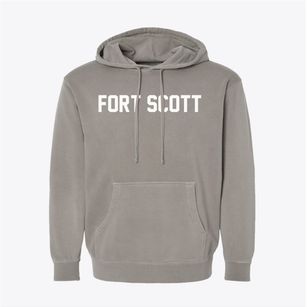 Fort Scott Kansas Classic Block Pigment-Dyed Hoodie