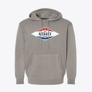 Meraux Louisiana Diamond Star Pigment-Dyed Hoodie