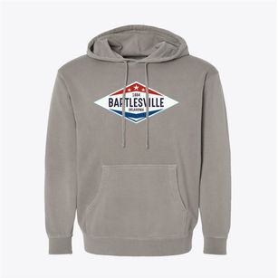 Bartlesville Oklahoma Diamond Star Pigment-Dyed Hoodie
