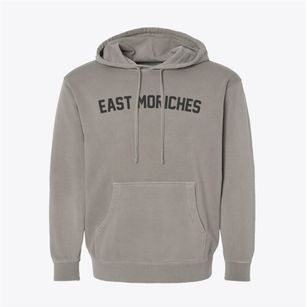 East Moriches New York Classic Curve Pigment-Dyed Hoodie