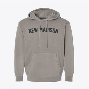 New Madison Ohio Classic Curve Pigment-Dyed Hoodie