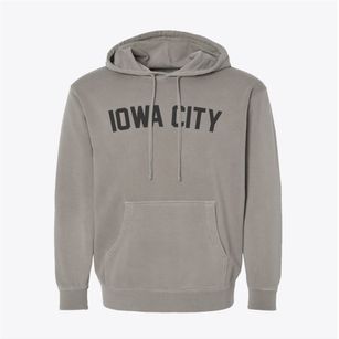 Iowa City Iowa Classic Curve Pigment-Dyed Hoodie