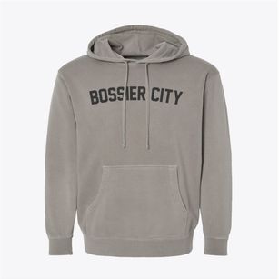 Bossier City Louisiana Classic Curve Pigment-Dyed Hoodie