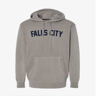 Falls City Nebraska Classic Curve Pigment-Dyed Hoodie