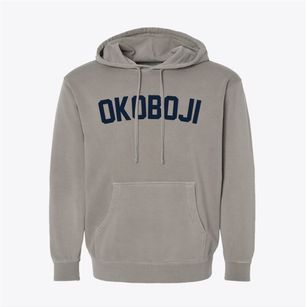Okoboji Iowa Classic Curve Pigment-Dyed Hoodie