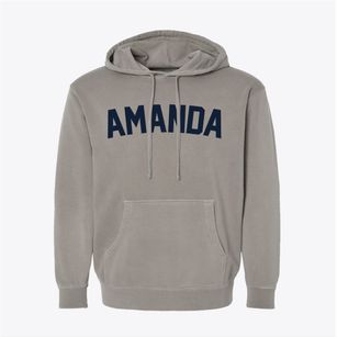 Amanda Ohio Classic Curve Pigment-Dyed Hoodie
