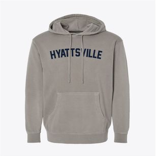 Hyattsville Maryland Classic Curve Pigment-Dyed Hoodie