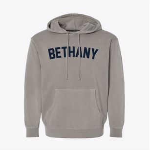 Bethany Indiana Classic Curve Pigment-Dyed Hoodie