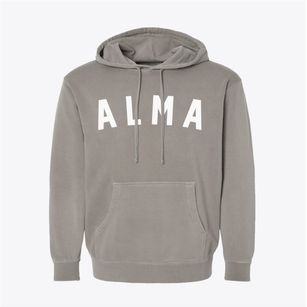 Alma Arkansas Classic Curve Pigment-Dyed Hoodie