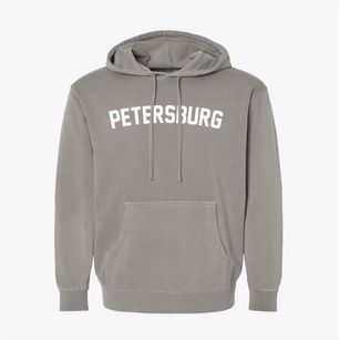 Petersburg West Virginia Classic Curve Pigment-Dyed Hoodie