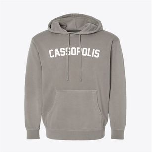 Cassopolis Michigan Classic Curve Pigment-Dyed Hoodie