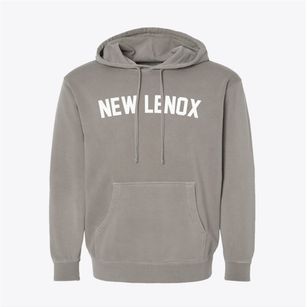 New Lenox Illinois Classic Curve Pigment-Dyed Hoodie