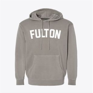 Fulton Indiana Classic Curve Pigment-Dyed Hoodie