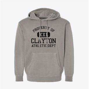 Clayton North Carolina Athletic Dept Pigment-Dyed Hoodie