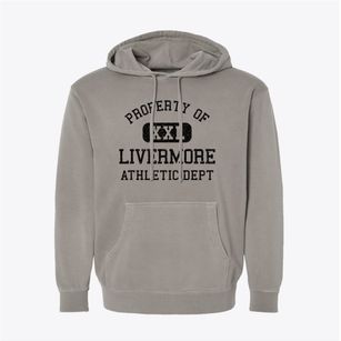 Livermore Iowa Athletic Dept Pigment-Dyed Hoodie
