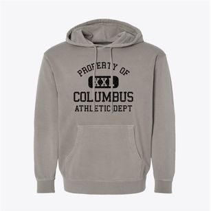 Columbus North Dakota Athletic Dept Pigment-Dyed Hoodie