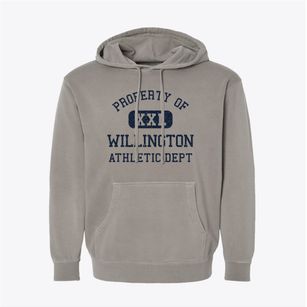 Willington Connecticut Athletic Dept Pigment-Dyed Hoodie
