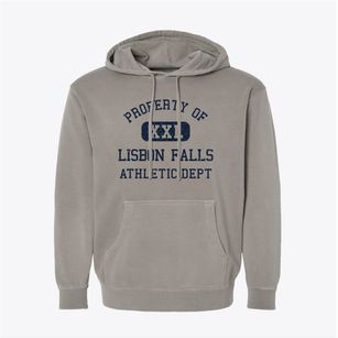 Lisbon Falls Maine Athletic Dept Pigment-Dyed Hoodie