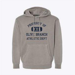 Olive Branch Mississippi Athletic Dept Pigment-Dyed Hoodie