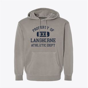 Langhorne Pennsylvania Athletic Dept Pigment-Dyed Hoodie