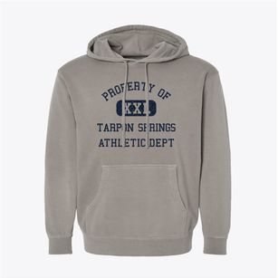 Tarpon Springs Florida Athletic Dept Pigment-Dyed Hoodie