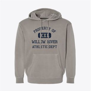 Willow River Minnesota Athletic Dept Pigment-Dyed Hoodie