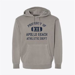 Apollo Beach Florida Athletic Dept Pigment-Dyed Hoodie