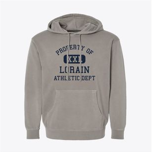Lorain Wisconsin Athletic Dept Pigment-Dyed Hoodie