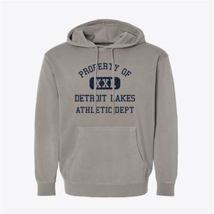 Detroit Lakes Minnesota Athletic Dept Pigment-Dyed Hoodie