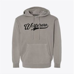 Wolfeboro New Hampshire Vintage Team Pigment-Dyed Hoodie