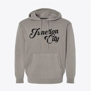 Junction City Oregon Vintage Team Pigment-Dyed Hoodie