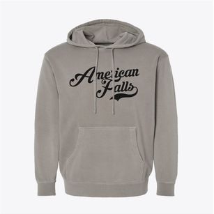 American Falls Idaho Vintage Team Pigment-Dyed Hoodie