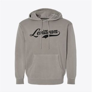 Levittown New York Vintage Team Pigment-Dyed Hoodie