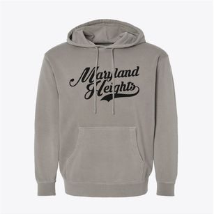 Maryland Heights Missouri Vintage Team Pigment-Dyed Hoodie