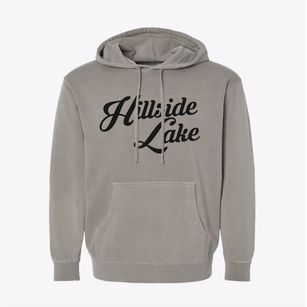 Hillside Lake New York Vintage Team Pigment-Dyed Hoodie