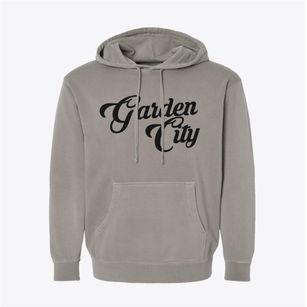 Garden City Michigan Vintage Team Pigment-Dyed Hoodie