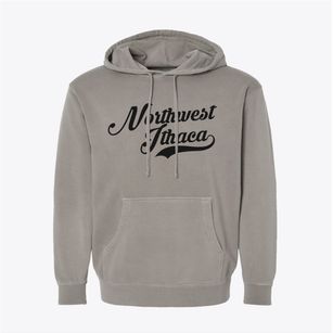 Northwest Ithaca New York Vintage Team Pigment-Dyed Hoodie