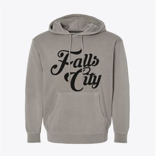 Falls City Oregon Vintage Team Pigment-Dyed Hoodie