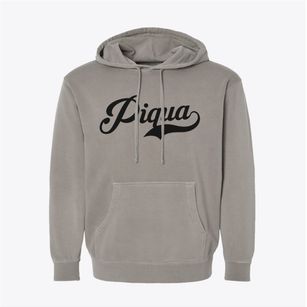 Piqua Kansas Vintage Team Pigment-Dyed Hoodie