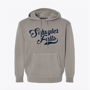 Schuyler Falls New York Vintage Team Pigment-Dyed Hoodie