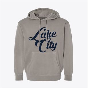 Lake City Minnesota Vintage Team Pigment-Dyed Hoodie