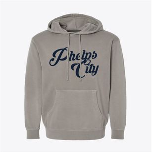 Phelps City Missouri Vintage Team Pigment-Dyed Hoodie