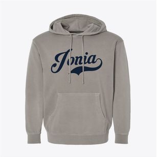 Ionia Michigan Vintage Team Pigment-Dyed Hoodie