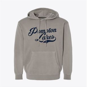 Pompton Lakes New Jersey Vintage Team Pigment-Dyed Hoodie