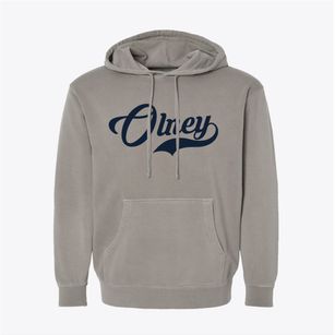 Olney Illinois Vintage Team Pigment-Dyed Hoodie