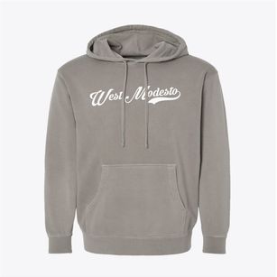 West Modesto California Vintage Team Pigment-Dyed Hoodie